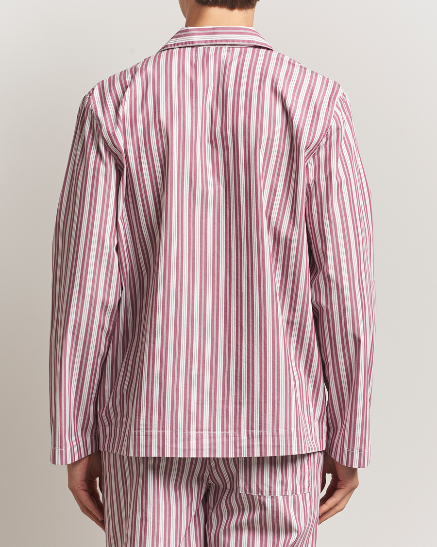 Mies | Yöpuvut ja kylpytakit | Tekla | Poplin Pyjama Shirt Rhubarb Stripes