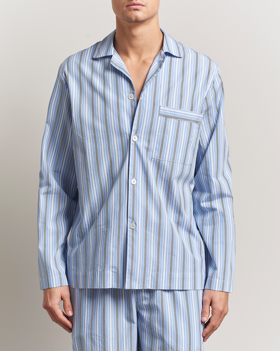Mies | Yöpuvut ja kylpytakit | Tekla | Poplin Pyjama Shirt Stave Stripes
