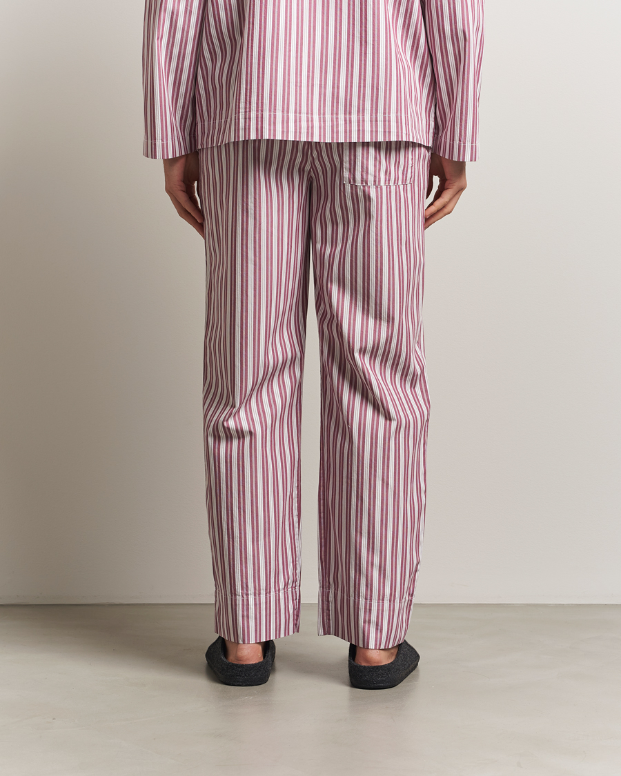Mies | Yöpuvut ja kylpytakit | Tekla | Poplin Pyjama Pants Rhubarb Stripes