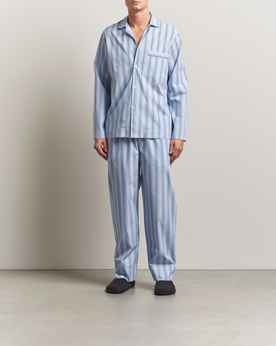 Mies | Yöpuvut ja kylpytakit | Tekla | Poplin Pyjama Pants Stave Stripes