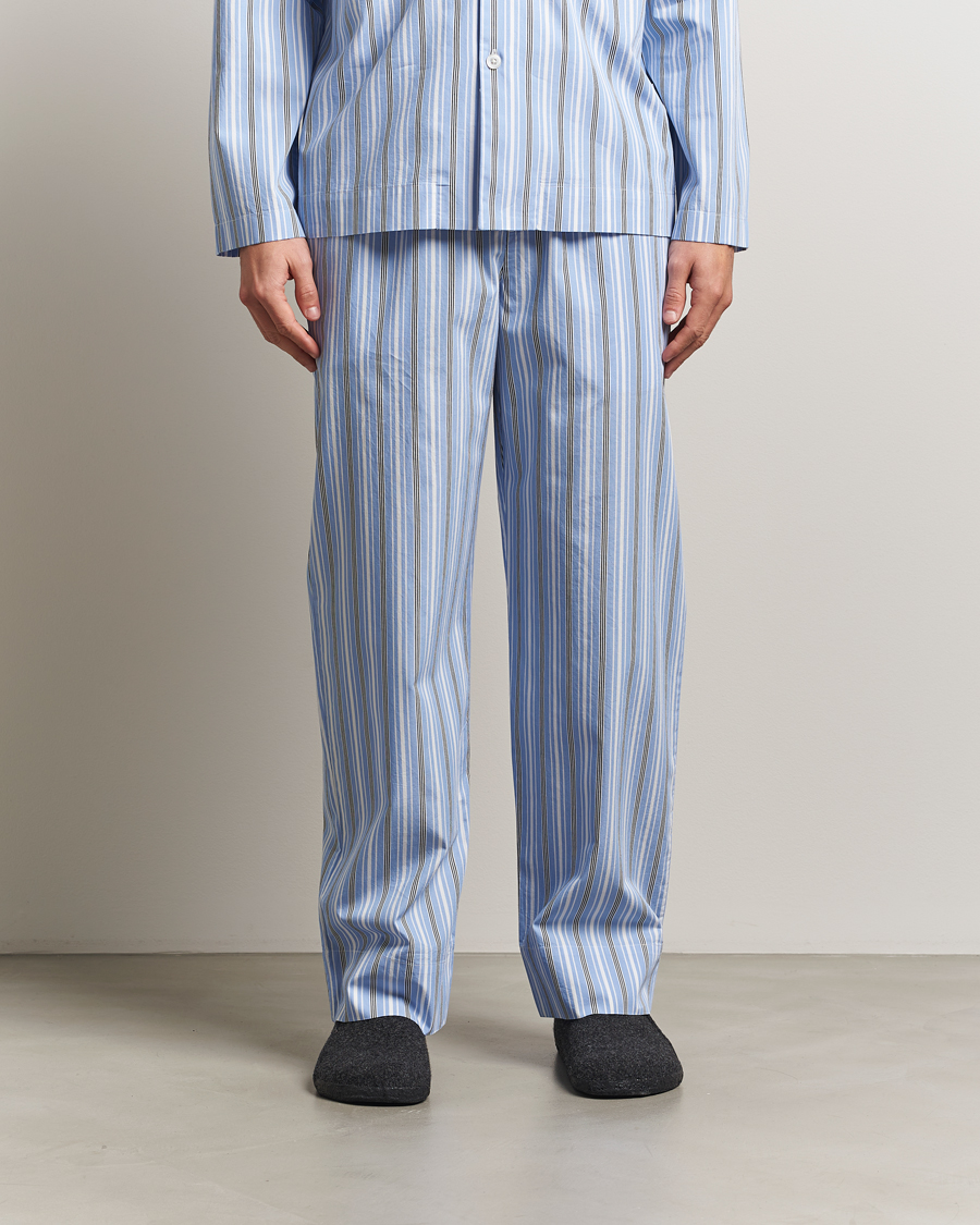 Mies | Yöpuvut ja kylpytakit | Tekla | Poplin Pyjama Pants Stave Stripes