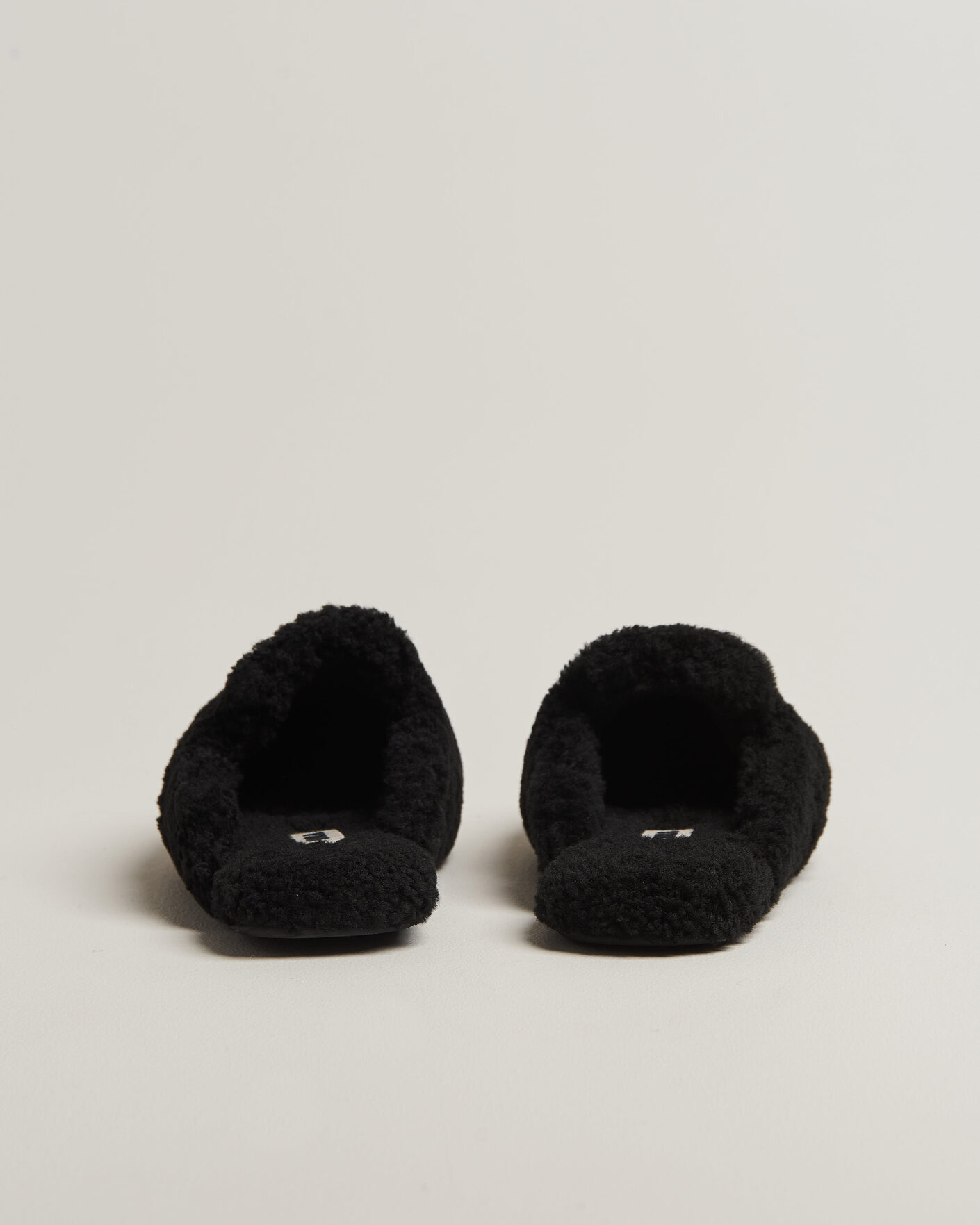 Mies | Sandaalit ja tohvelit | Tekla | Lambswool Shearling Slippers Black