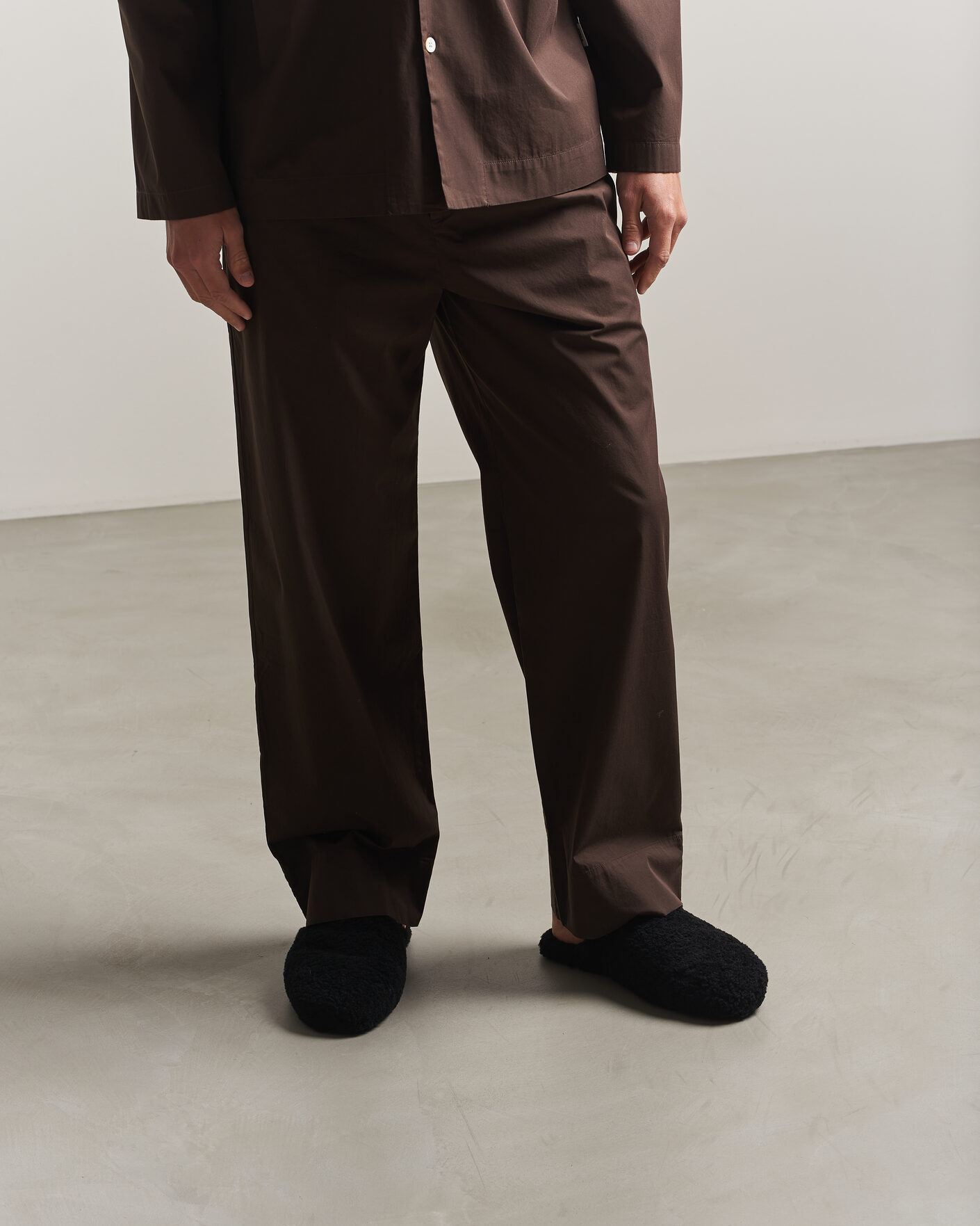Mies | Sandaalit ja tohvelit | Tekla | Lambswool Shearling Slippers Black