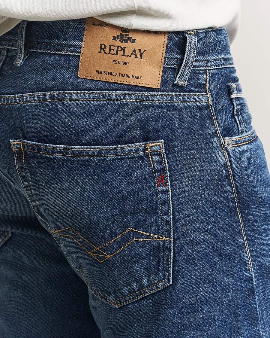 Mies | Farkut | Replay | Grover Straight Fit Rigid Jeans Medium Blue