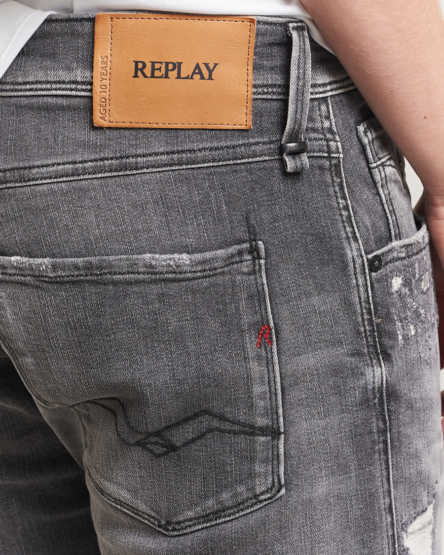 Mies | Farkut | Replay | Anbass 10 Years Wash Jeans Dark Grey