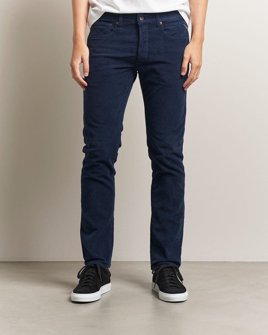 Mies | Housut | Replay | Grover Corduroy 5-Pocket Pants Navy