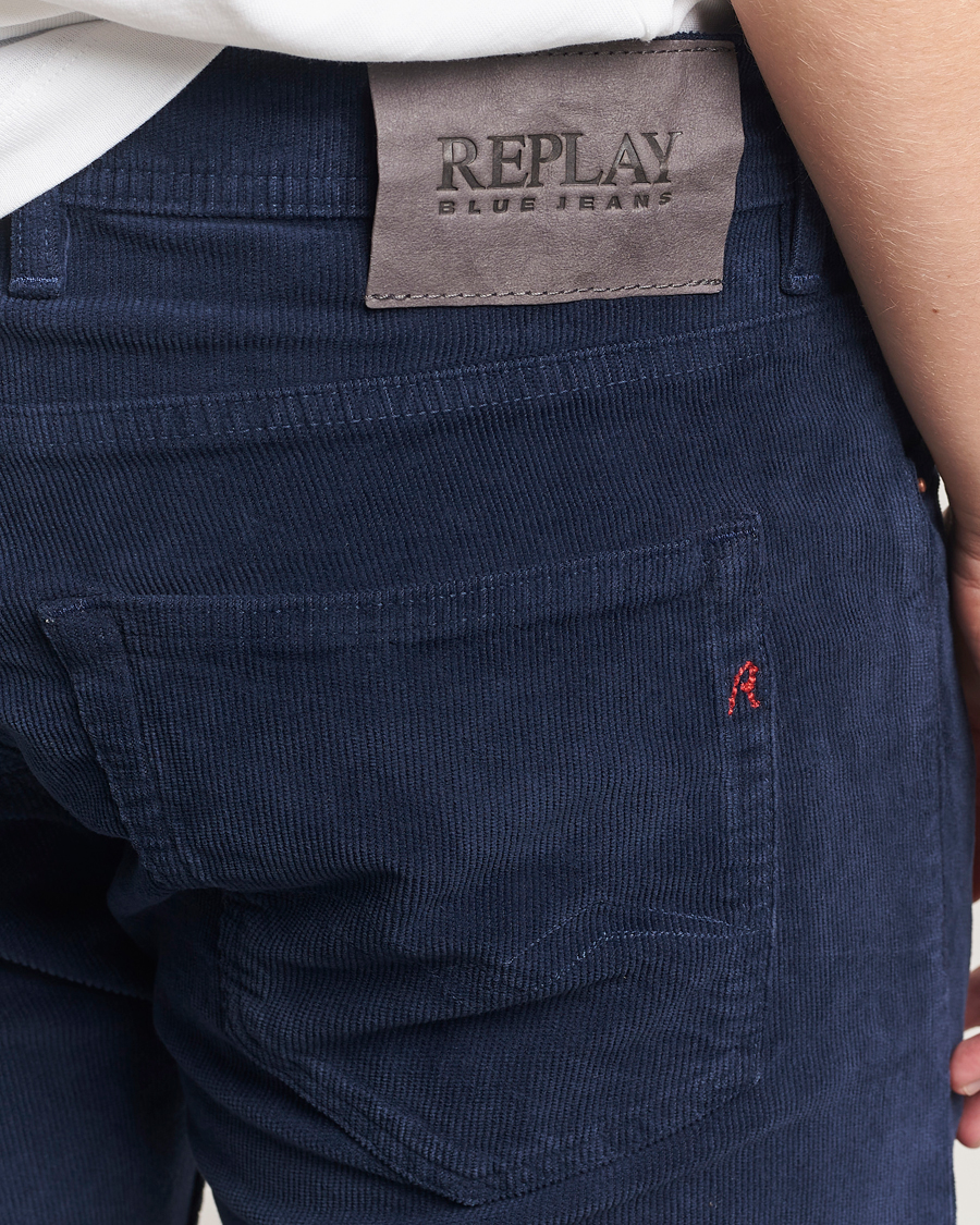 Mies | Housut | Replay | Grover Corduroy 5-Pocket Pants Navy