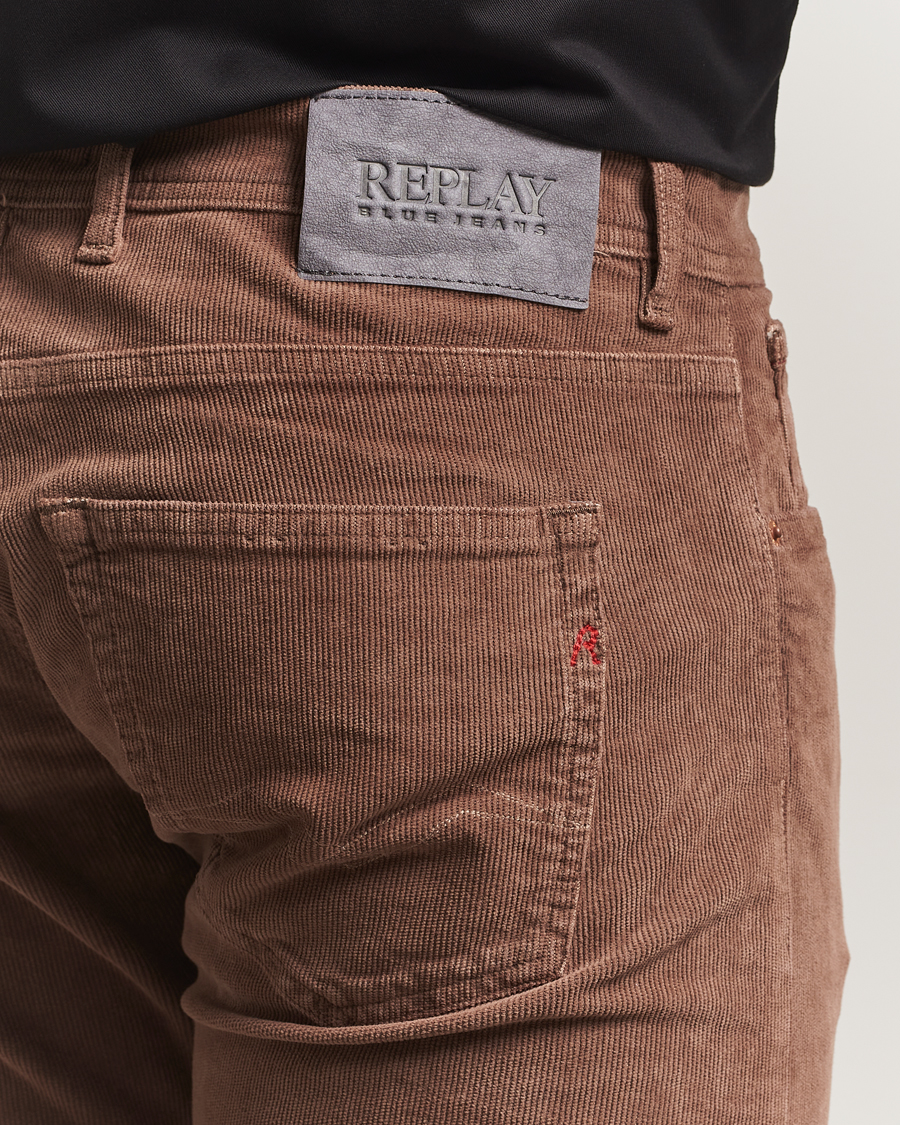 Mies | Housut | Replay | Grover Corduroy 5-Pocket Pants Biscuit Brown