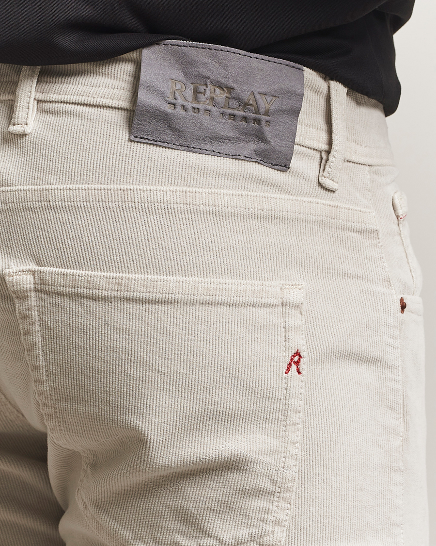 Mies | Housut | Replay | Grover Corduroy 5-Pocket Pants Moon Grey
