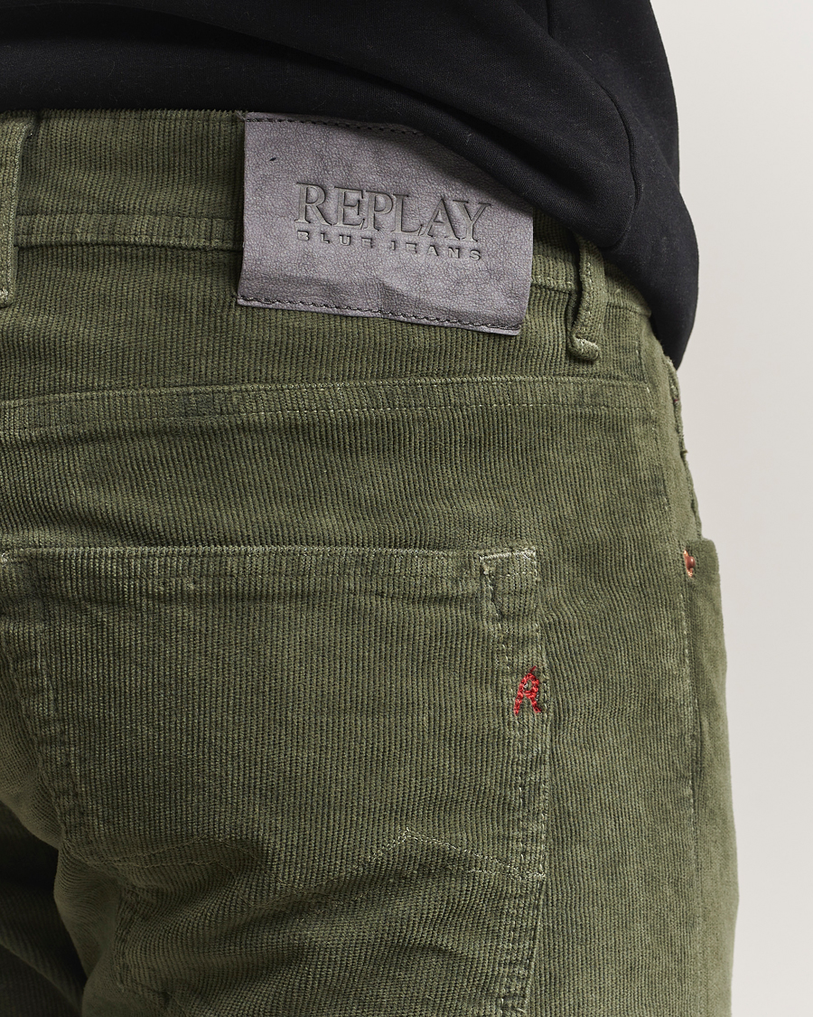 Mies | Housut | Replay | Grover Corduroy 5-Pocket Pants Dark Green