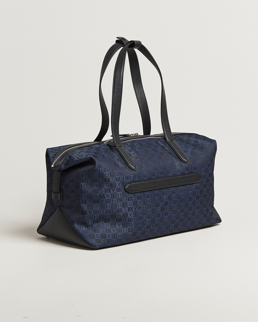 Mies | Laukut | Smythson | Canvas Stamp Small Travel Bag Navy