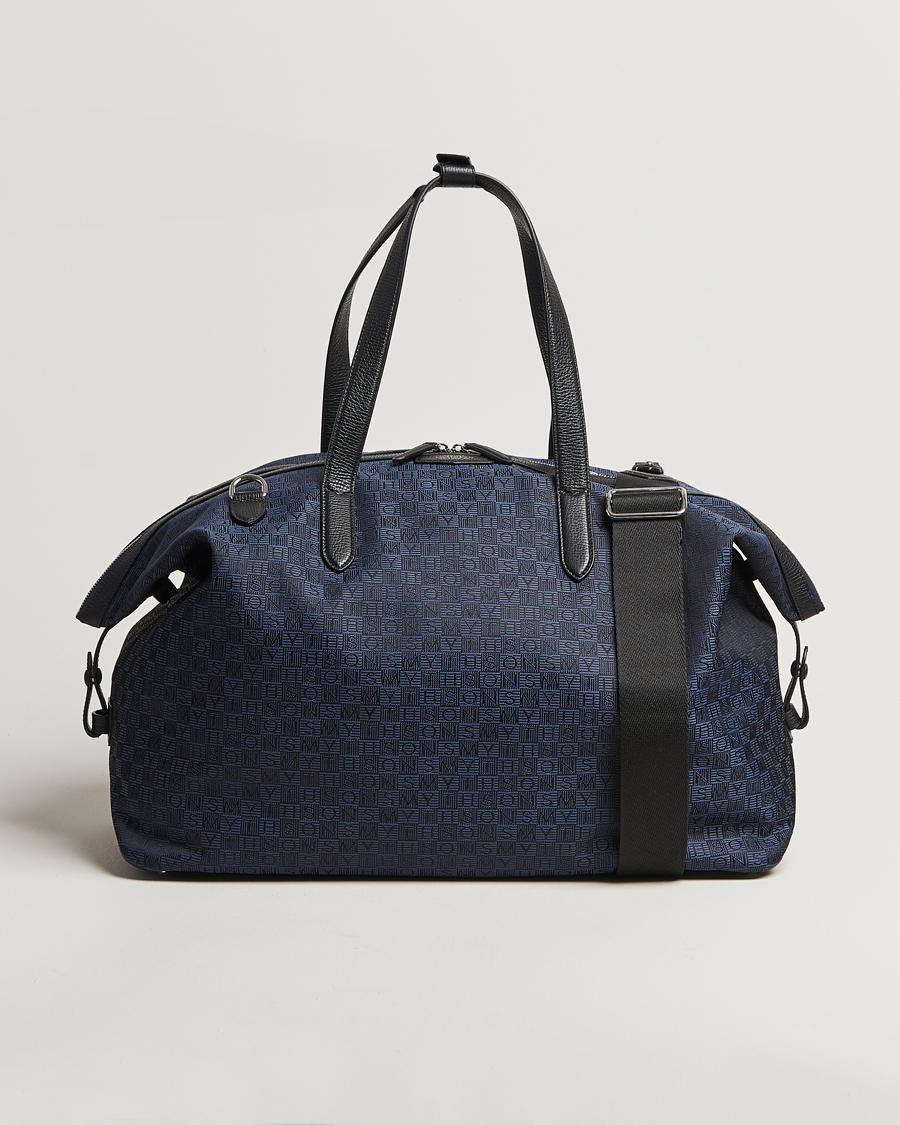 Mies | Laukut | Smythson | Canvas Stamp Travel Bag Navy