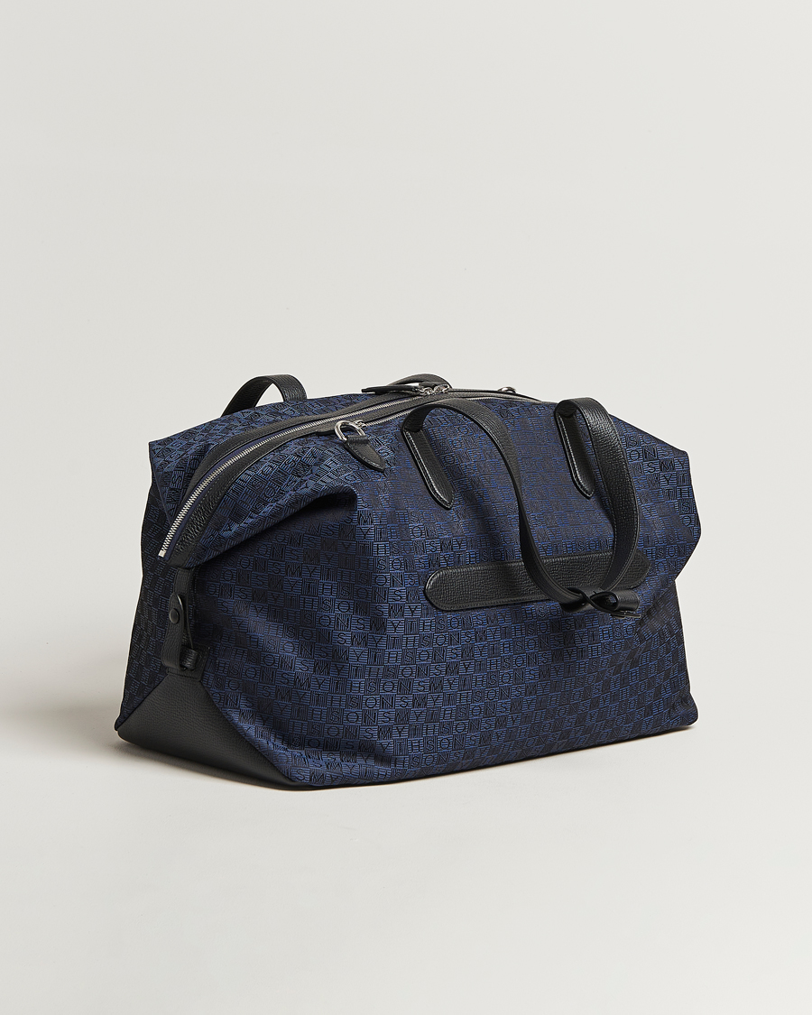 Mies | Laukut | Smythson | Canvas Stamp Travel Bag Navy