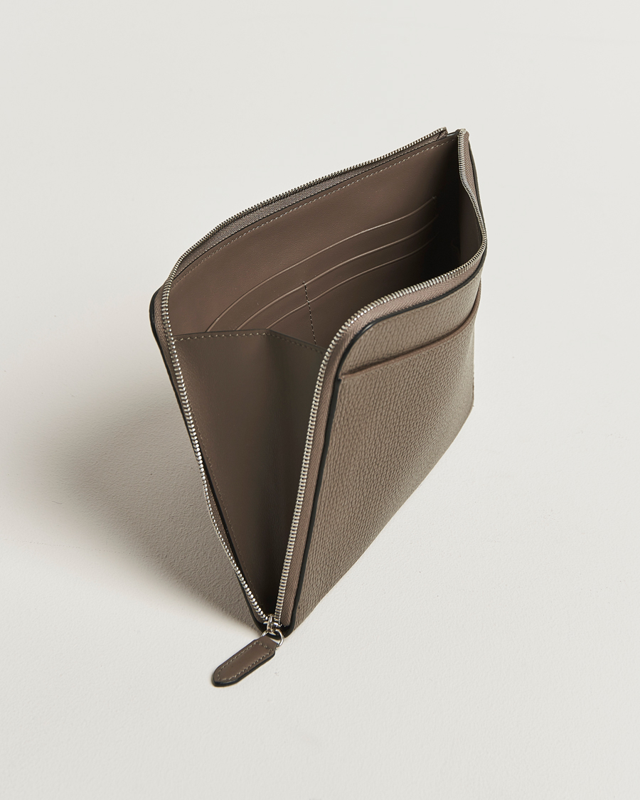 Mies | Laukut | Smythson | Ludlow Flat Organiser Pouch Dark Taupe