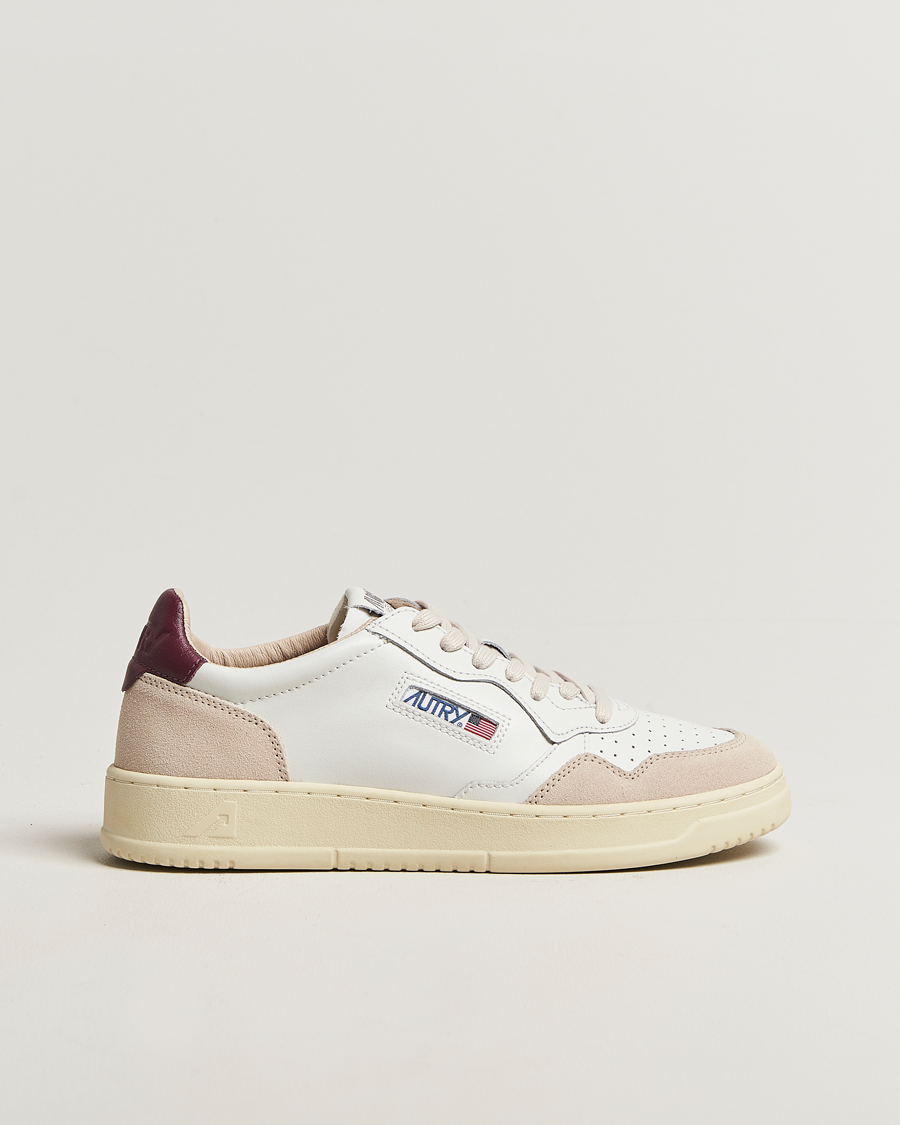 Mies | Tennarit | Autry | Medalist Low Sneaker White/Burgundy
