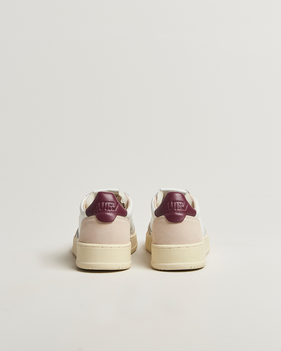 Mies | Tennarit | Autry | Medalist Low Sneaker White/Burgundy