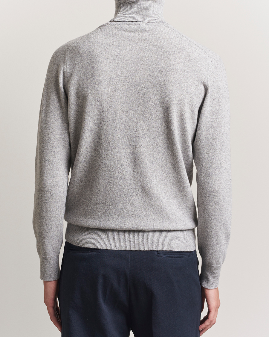 Mies | Puserot | Altea | Wool/Cashmere Rollneck Light Grey