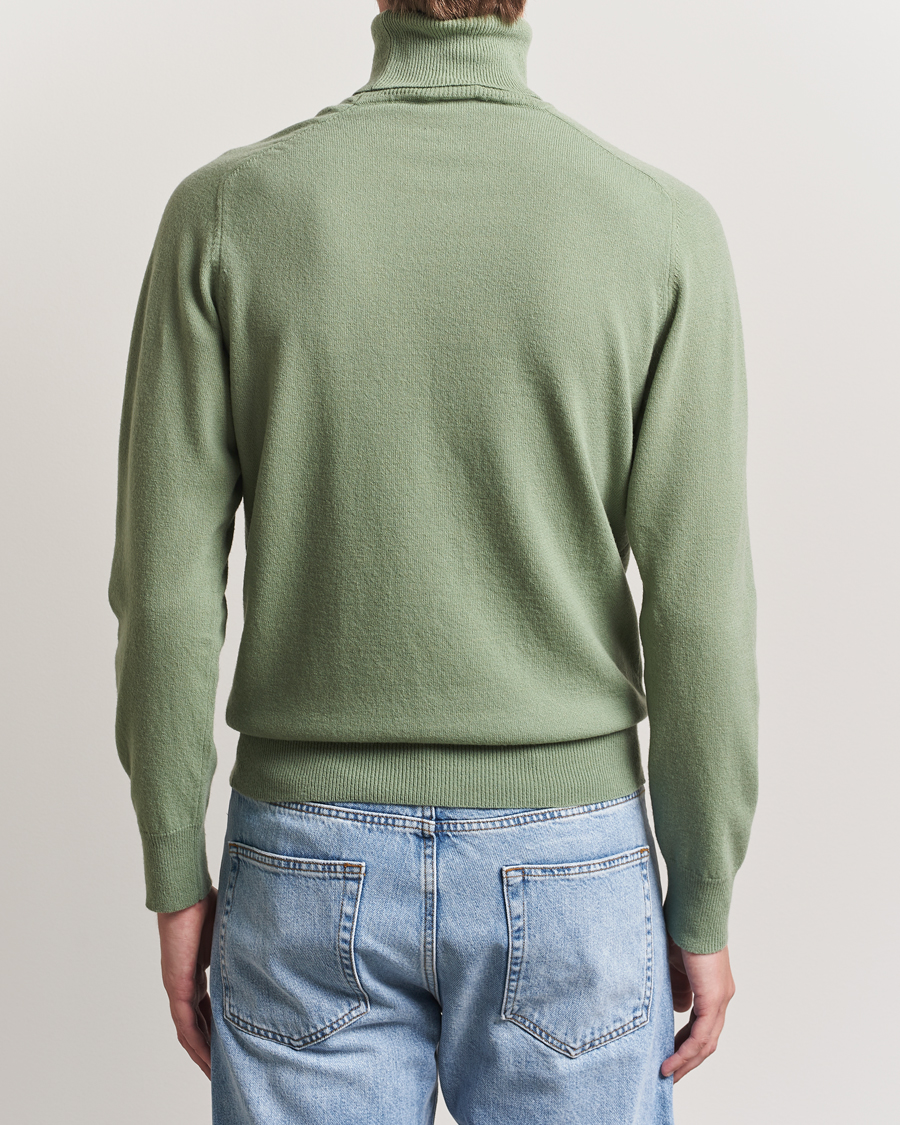Mies | Puserot | Altea | Wool/Cashmere Rollneck Green
