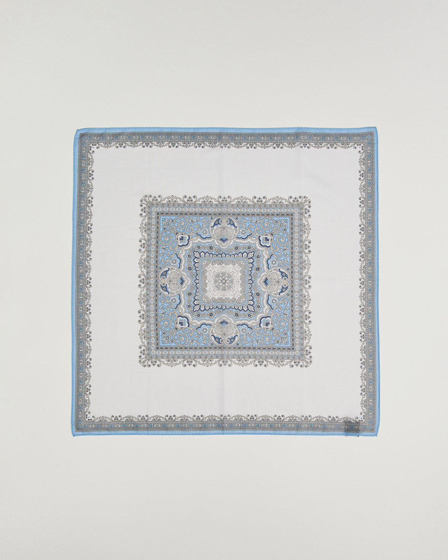 Mies | Huivit | Amanda Christensen | Cotton Voilé Printed Paisley Bandana Cream