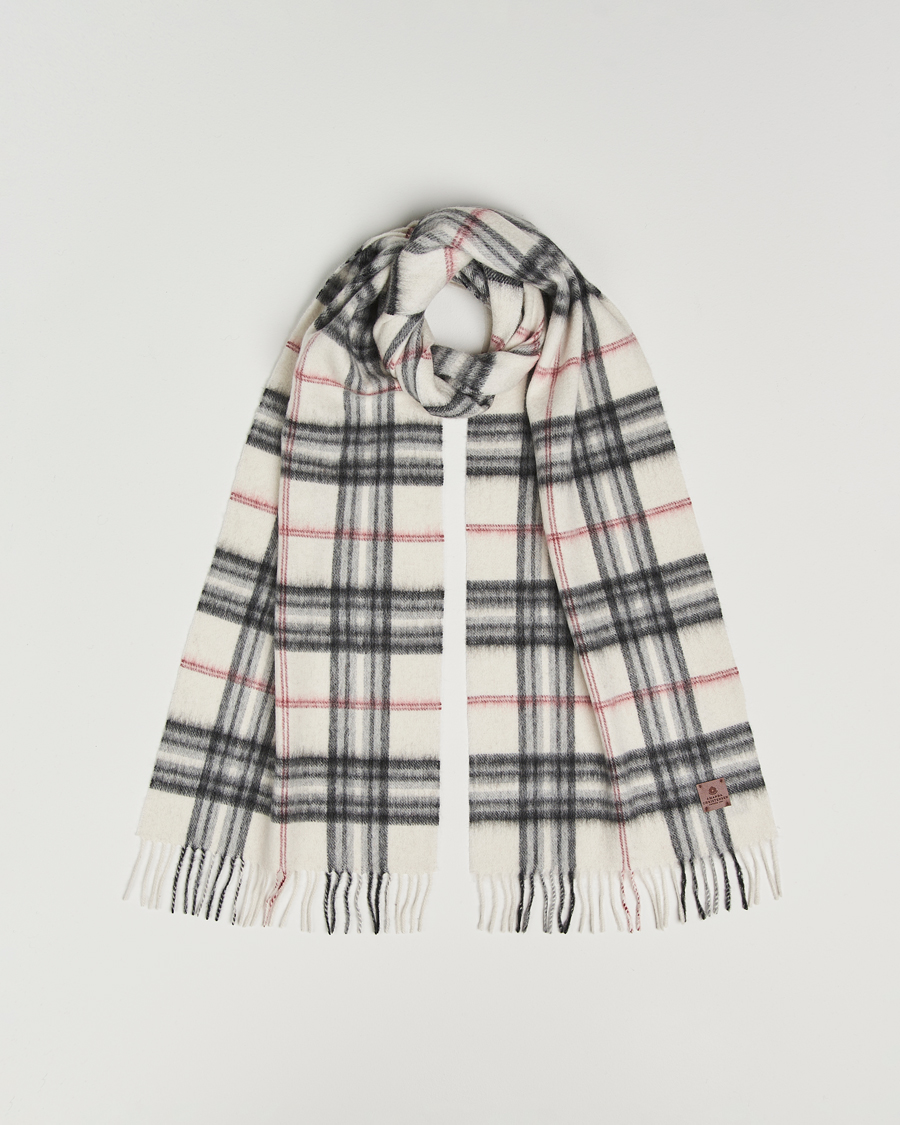 Mies | Kaulaliinat | Amanda Christensen | Wool Check Scarf Cream
