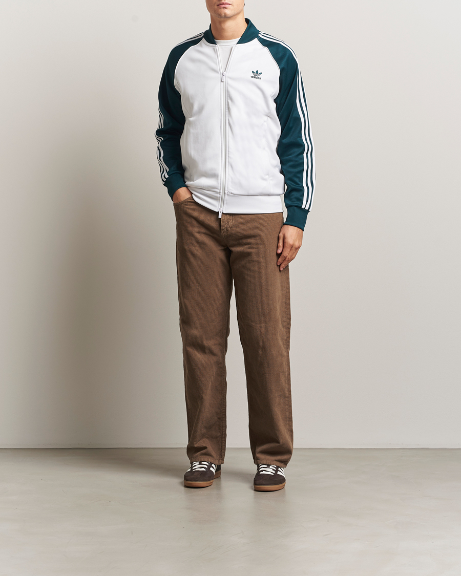Mies | Puserot | adidas Originals | Classic Track Jacket White/Green