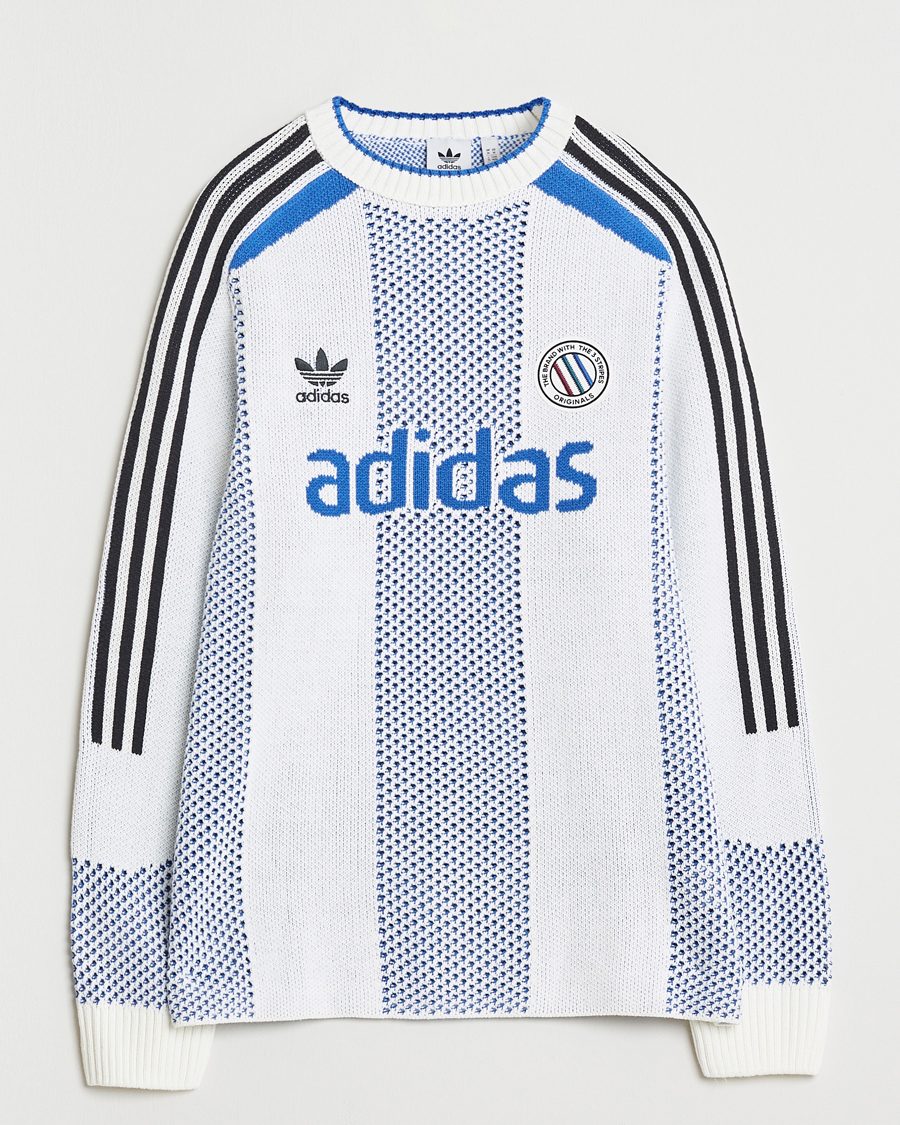 Mies | Puserot | adidas Originals | Knitted Football Sweater White