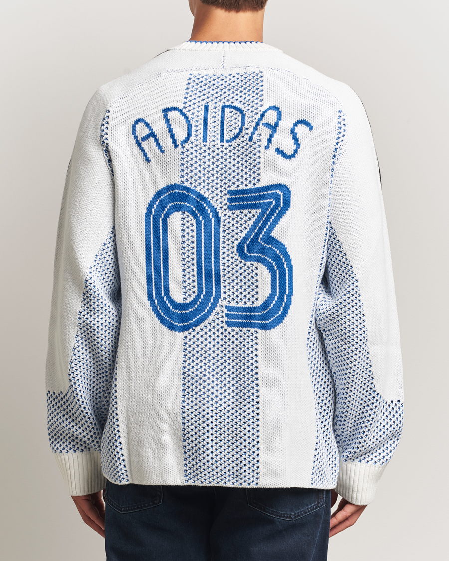 Mies | Puserot | adidas Originals | Knitted Football Sweater White