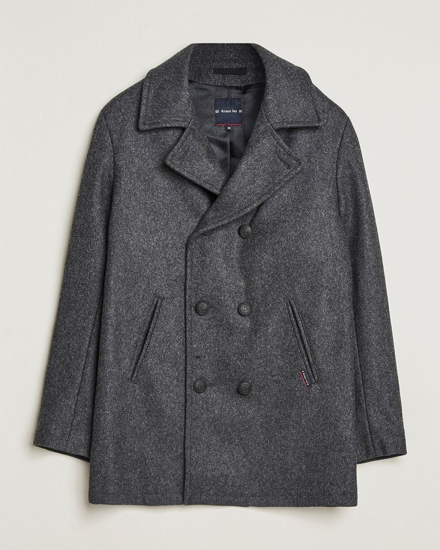 Mies | Takit | Armor-lux | Kermor Wool Peacoat Grey Melange