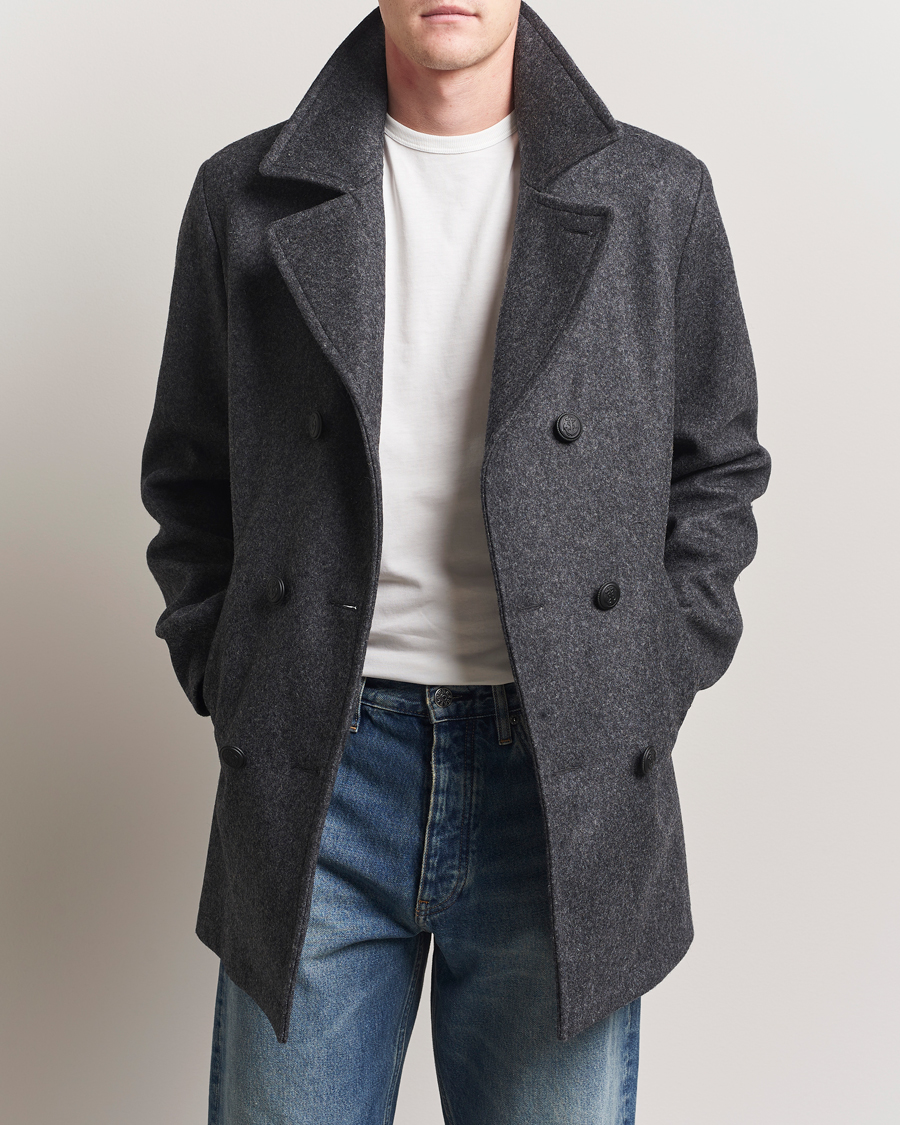 Mies | Takit | Armor-lux | Kermor Wool Peacoat Grey Melange