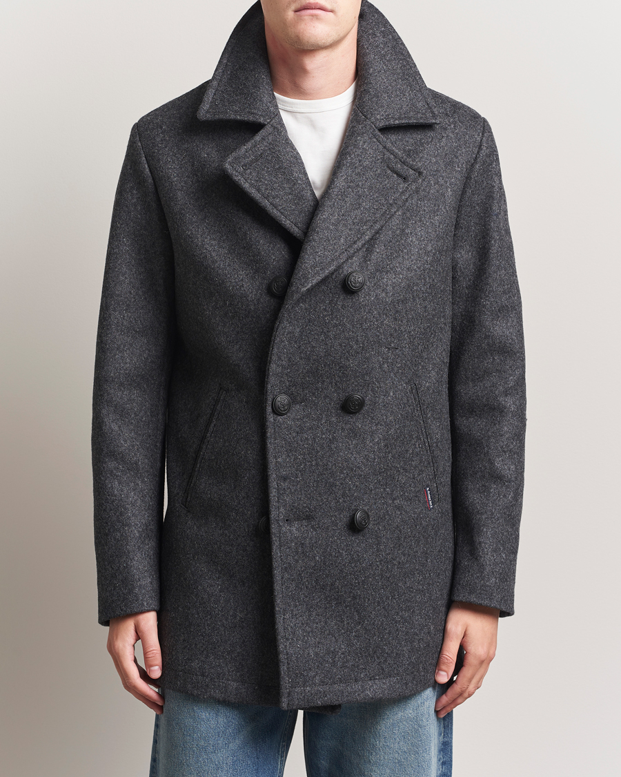 Mies | Takit | Armor-lux | Kermor Wool Peacoat Grey Melange