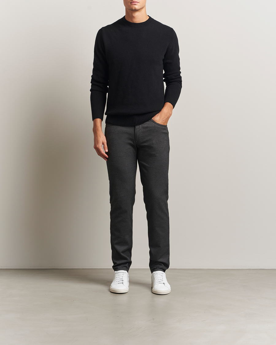 Mies | Housut | Brax | Cadiz Woo.Look 5-Pocket Pants Elephant Grey
