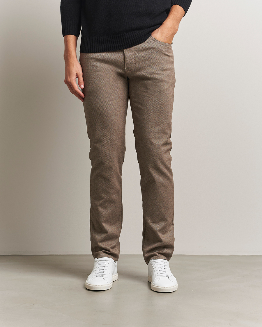 Mies | Housut | Brax | Cadiz Woo.Look 5-Pocket Pants Camel