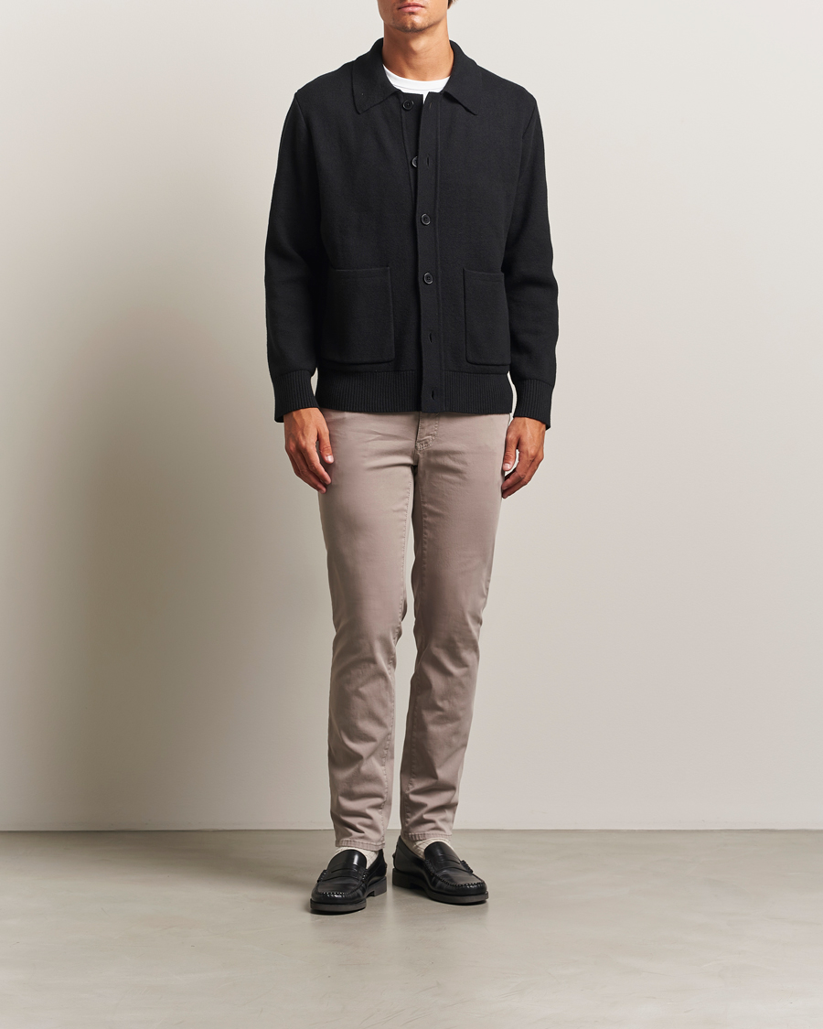 Mies | Housut | Brax | Cadiz Cotton Satin 5-Pocket Pants Stone