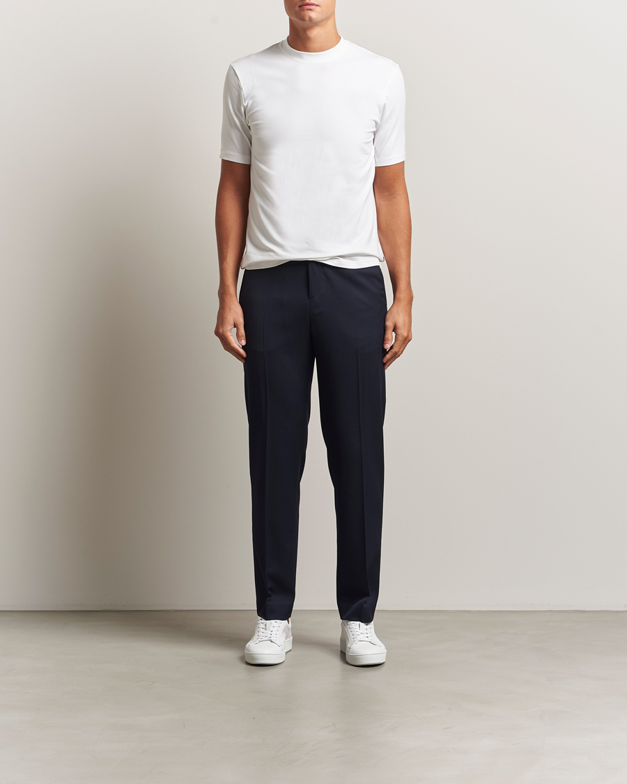 Mies | T-paidat | Bread & Boxers | High Neck T-Shirt White