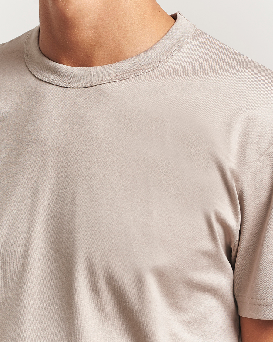 Mies | T-paidat | Bread & Boxers | Pima Cotton Crew Neck T-Shirt Greige