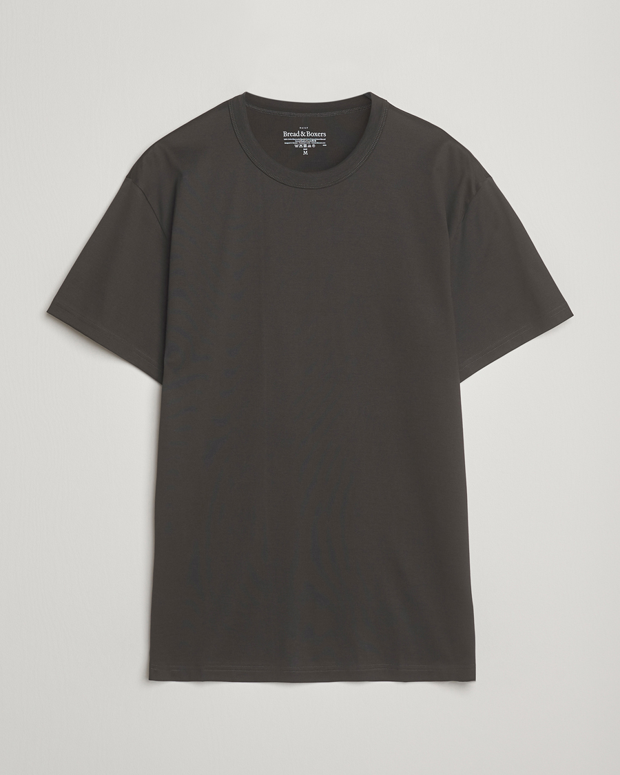 Mies | T-paidat | Bread & Boxers | Pima Cotton Crew Neck T-Shirt Charcoal