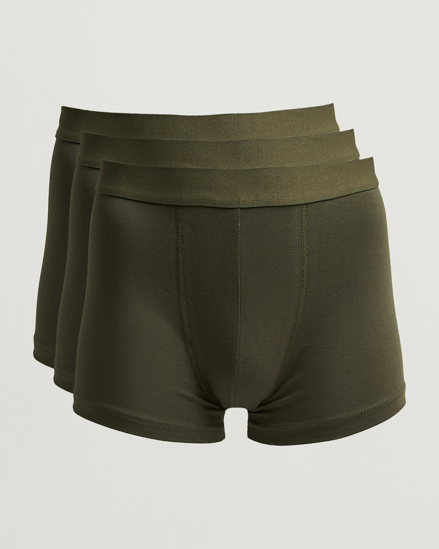 Mies | Alusvaatteet | Bread & Boxers | 3-Pack Boxer Brief Dark Green