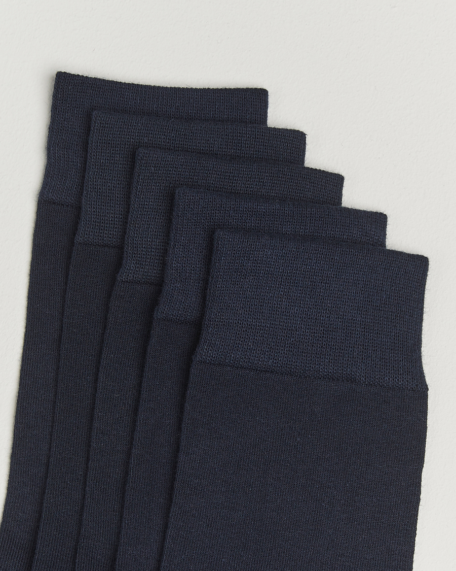 Mies | Alusvaatteet | Bread & Boxers | 5-Pack Socks Dark Navy