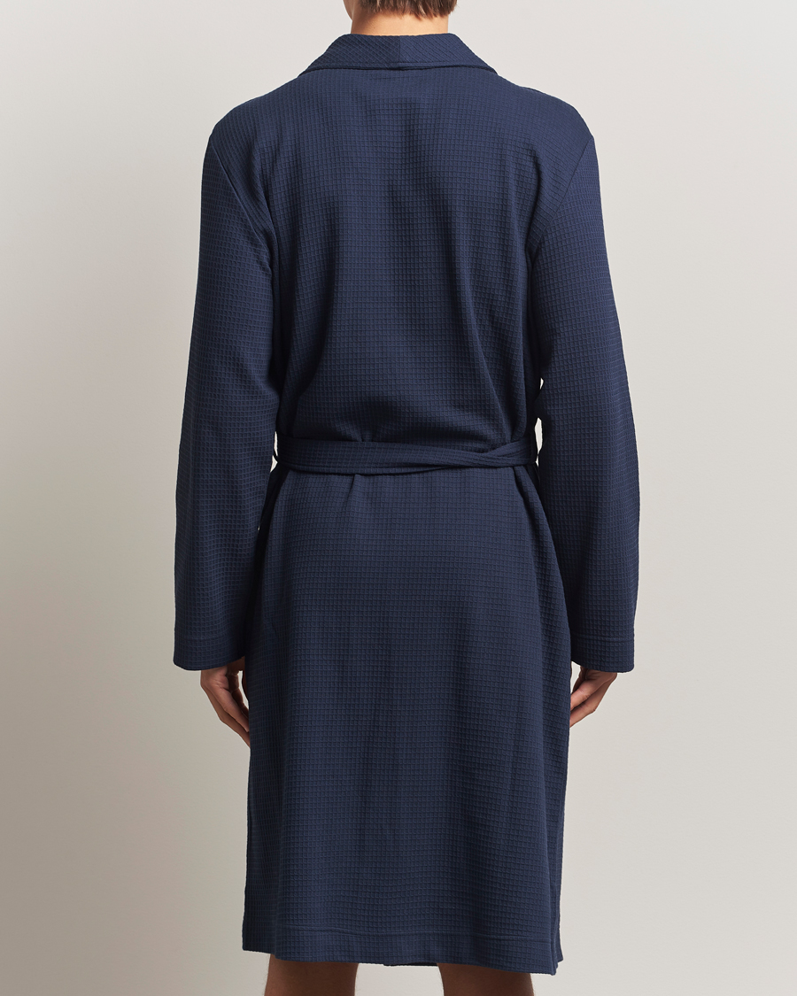 Mies | Yöpuvut ja kylpytakit | Bread & Boxers | Waffle Robe Navy Blue