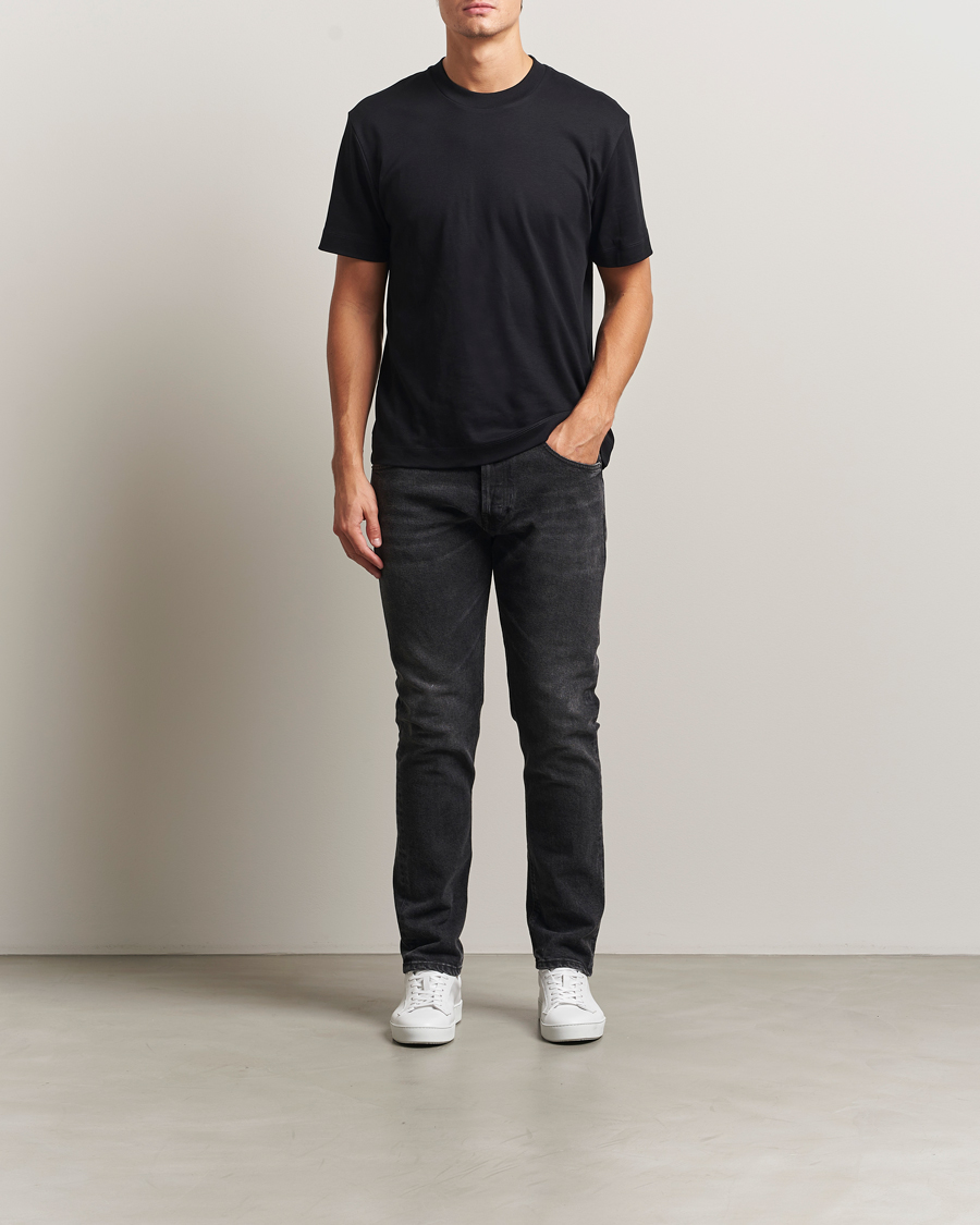Mies | Farkut | Dondup | Icon Regular Fit Jeans Washed Black