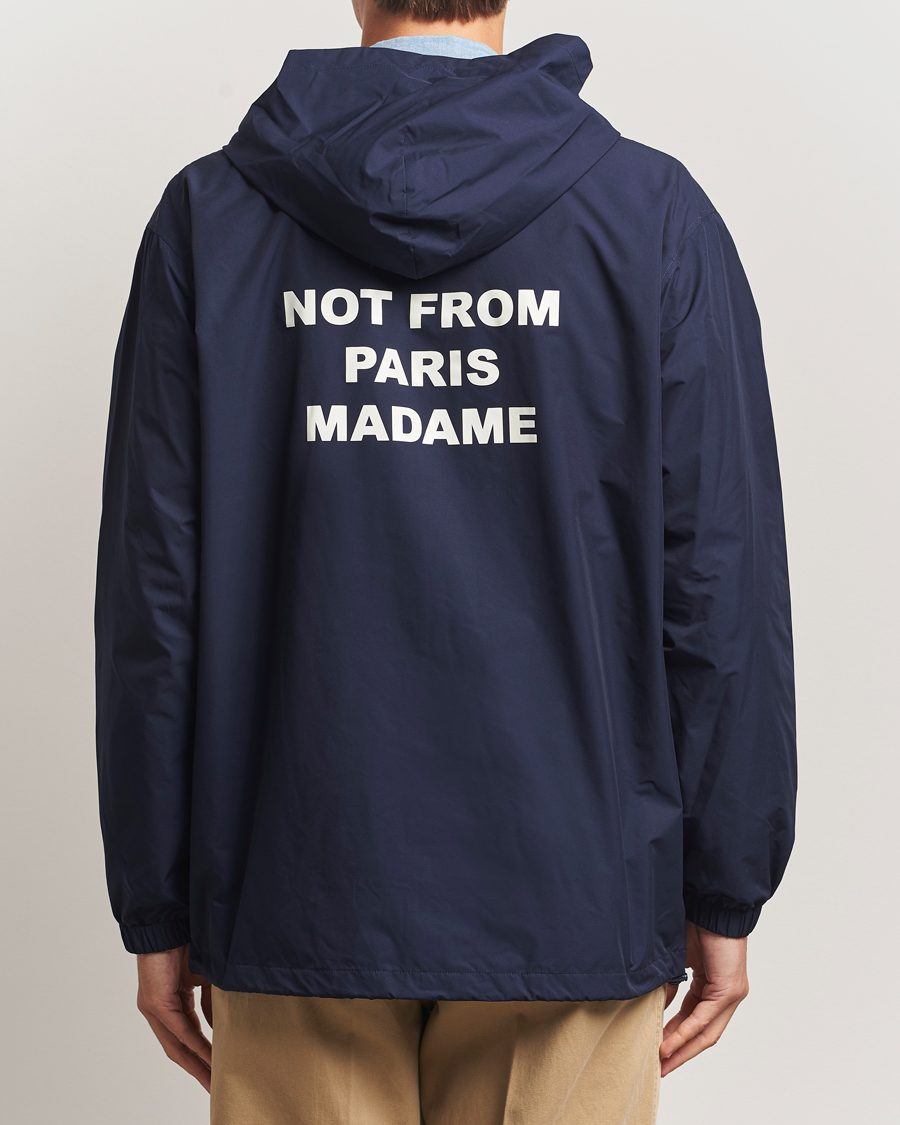 Mies | Takit | Drôle de Monsieur | La Veste Capuche Slogan Jacket Navy