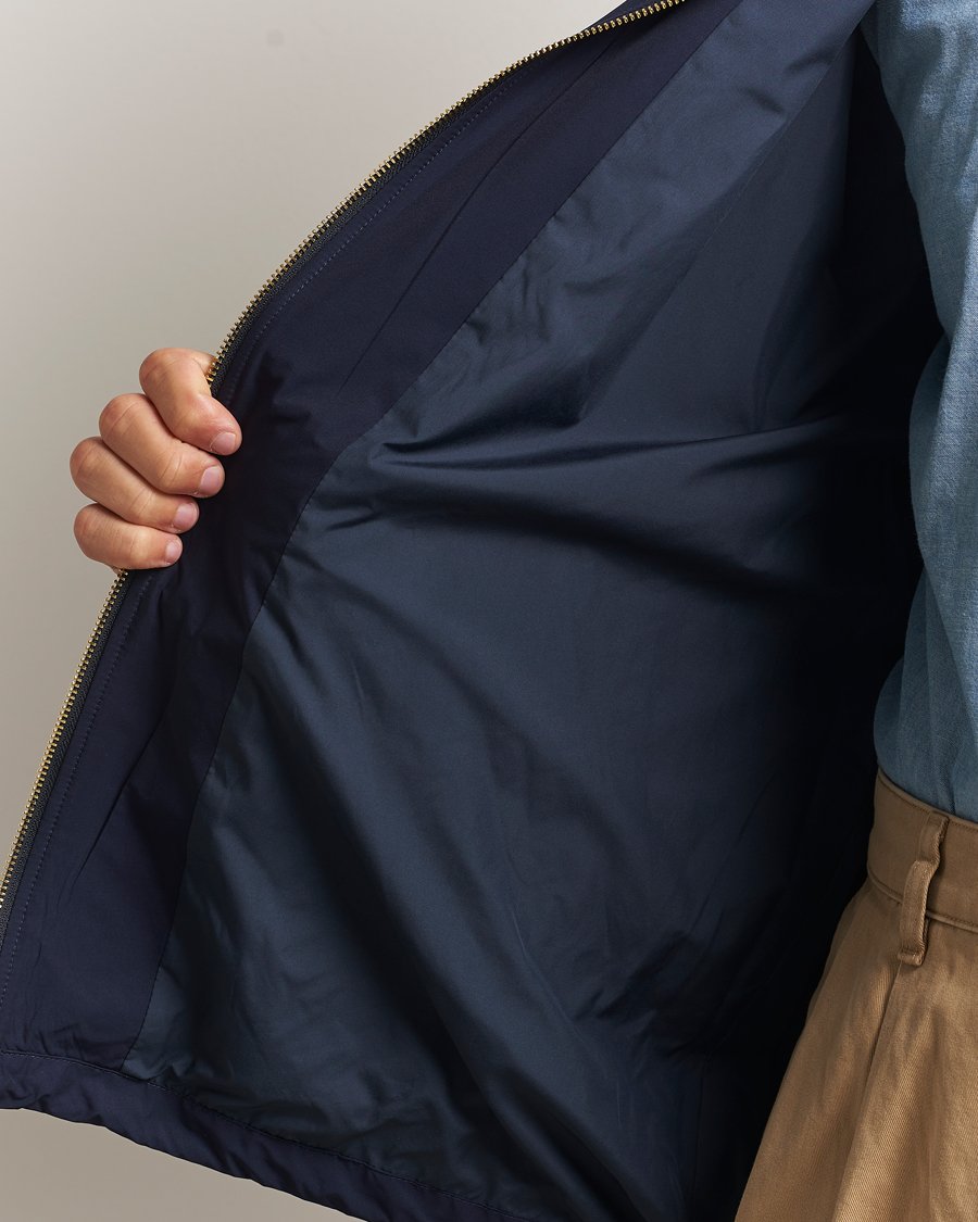 Mies | Takit | Drôle de Monsieur | La Veste Capuche Slogan Jacket Navy