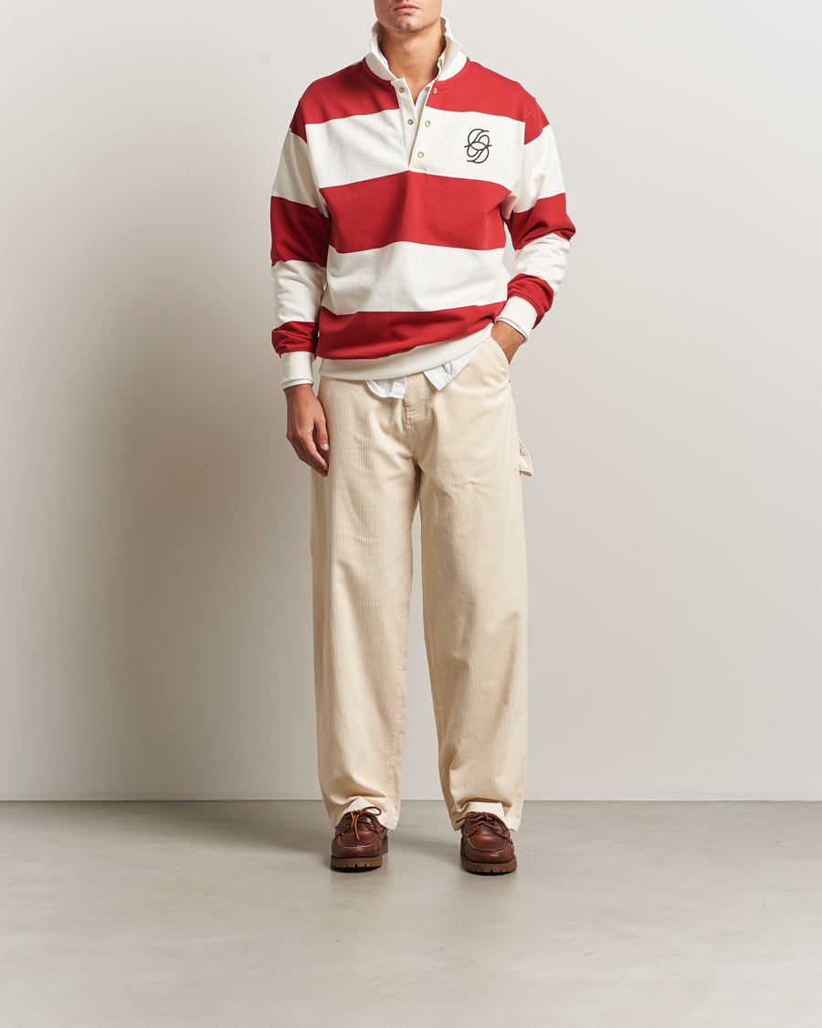 Mies | Housut | Drôle de Monsieur | Baggy Corduroy Workwear Pants Ecru