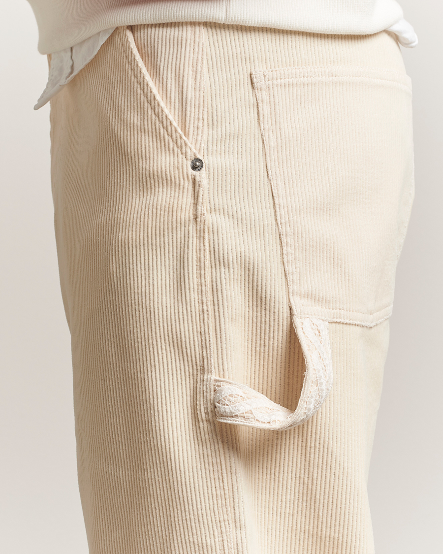 Mies | Housut | Drôle de Monsieur | Baggy Corduroy Workwear Pants Ecru