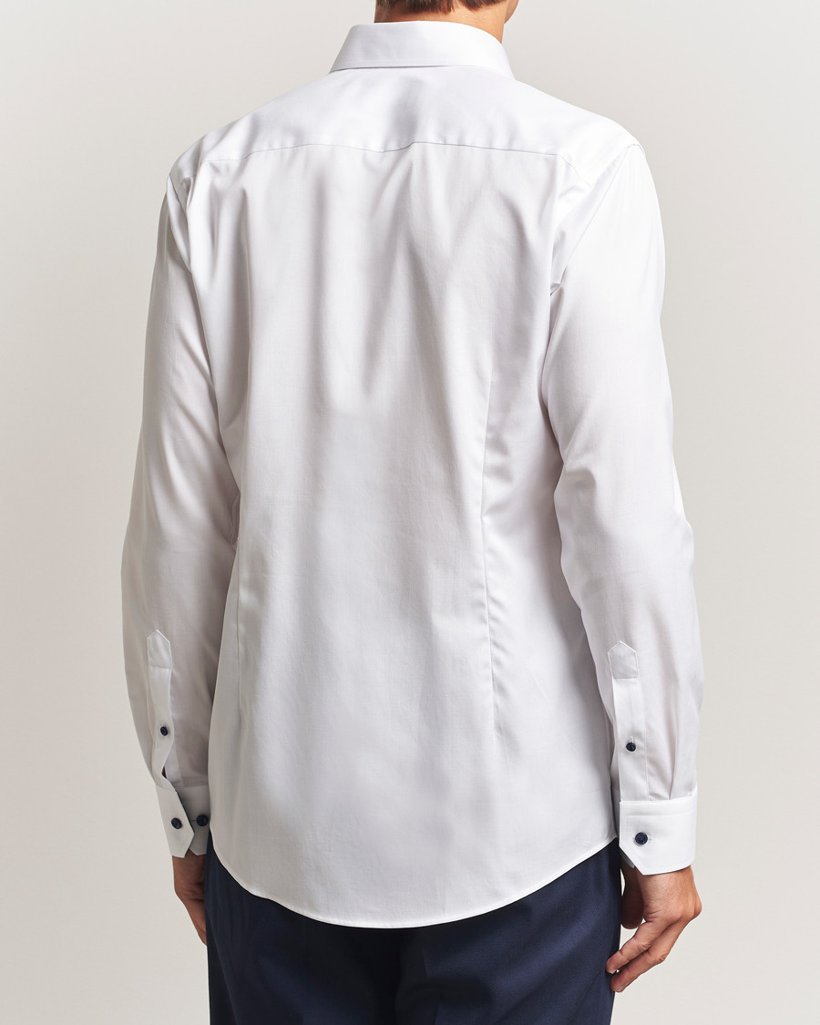 Mies | Kauluspaidat | Eton | Slim Fit Signature Twill Contrast Shirt White