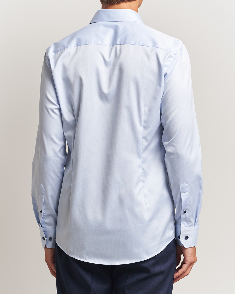 Mies | Kauluspaidat | Eton | Slim Fit Signature Twill Contrast Shirt Light Blue
