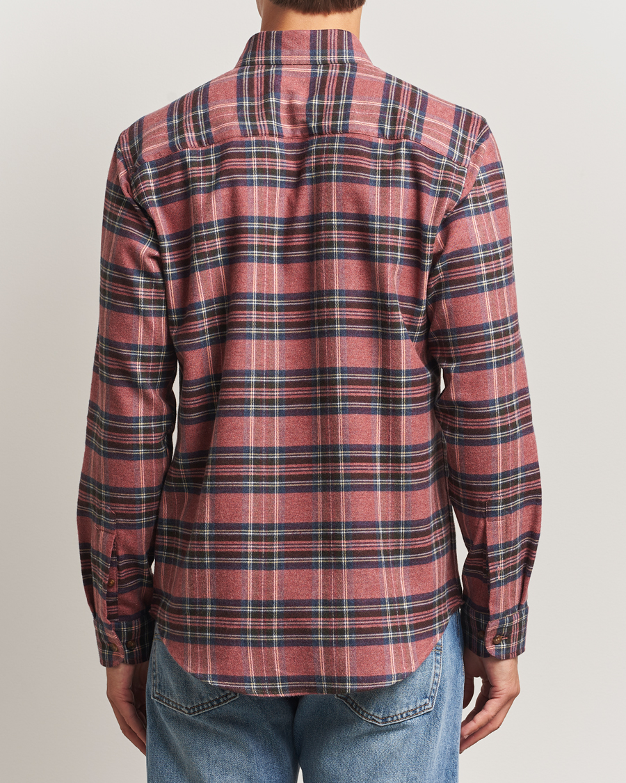 Mies | Kauluspaidat | Eton | Casual Fit Checked Flannel Shirt Red Multi