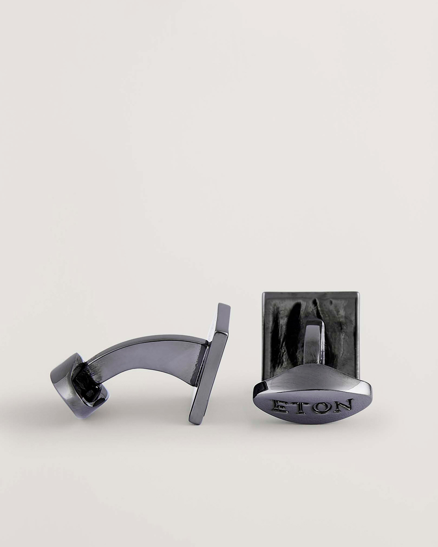 Mies | Kalvosinnapit | Eton | Mother of Pearl Cufflink Dark Grey