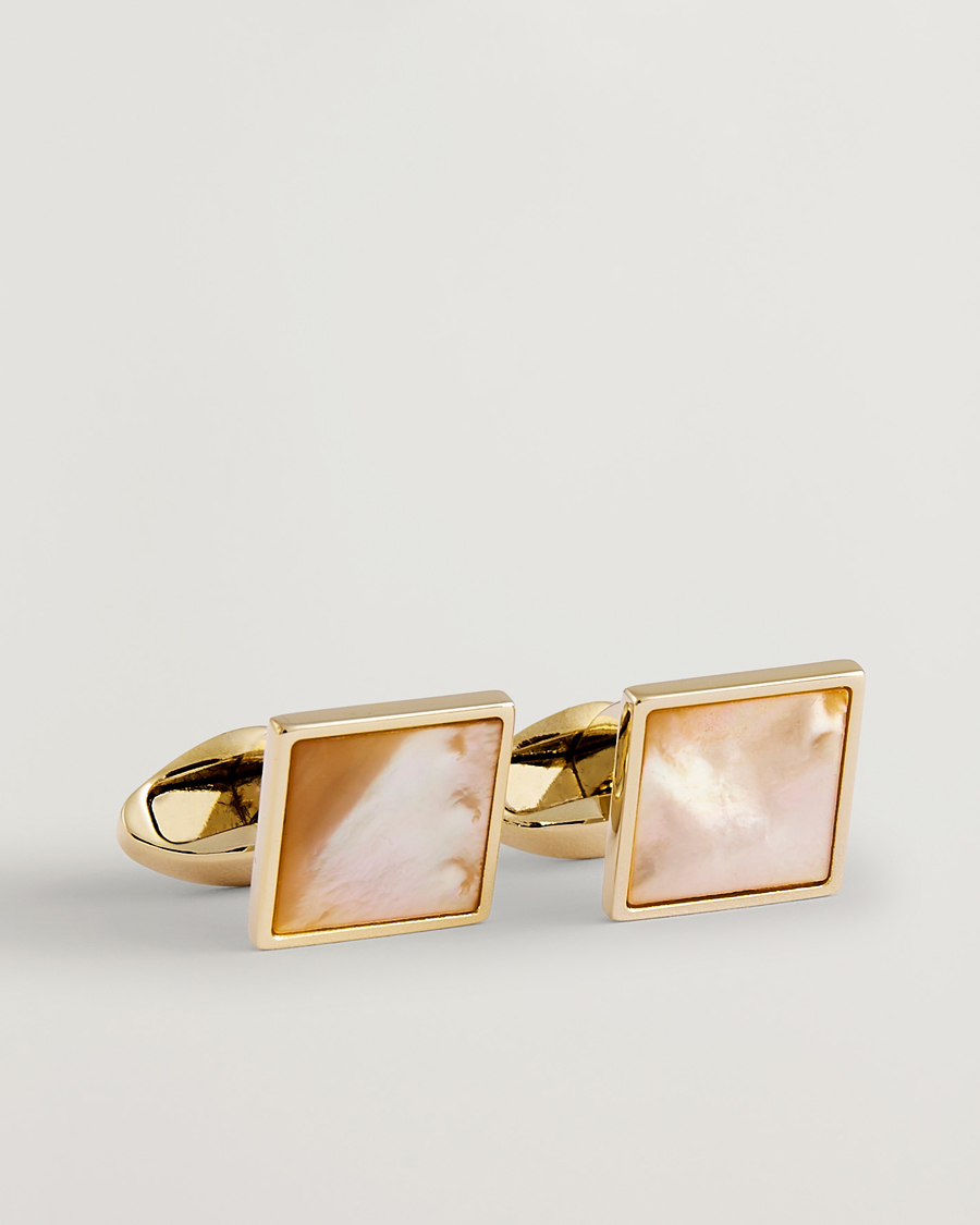 Mies | Kalvosinnapit | Eton | Mother of Pearl Cufflink Beige