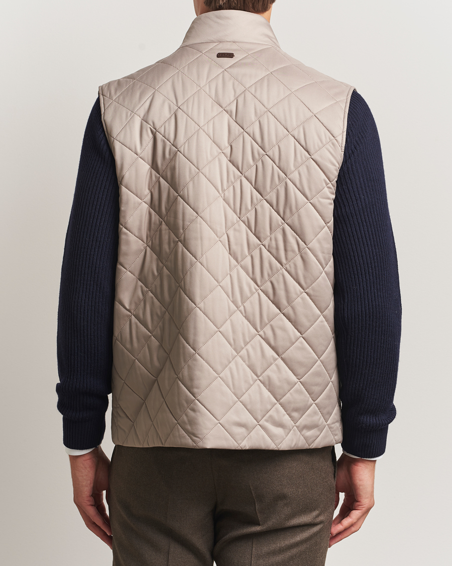 Mies | Takit | Eton | Quilted Shell Vest Beige
